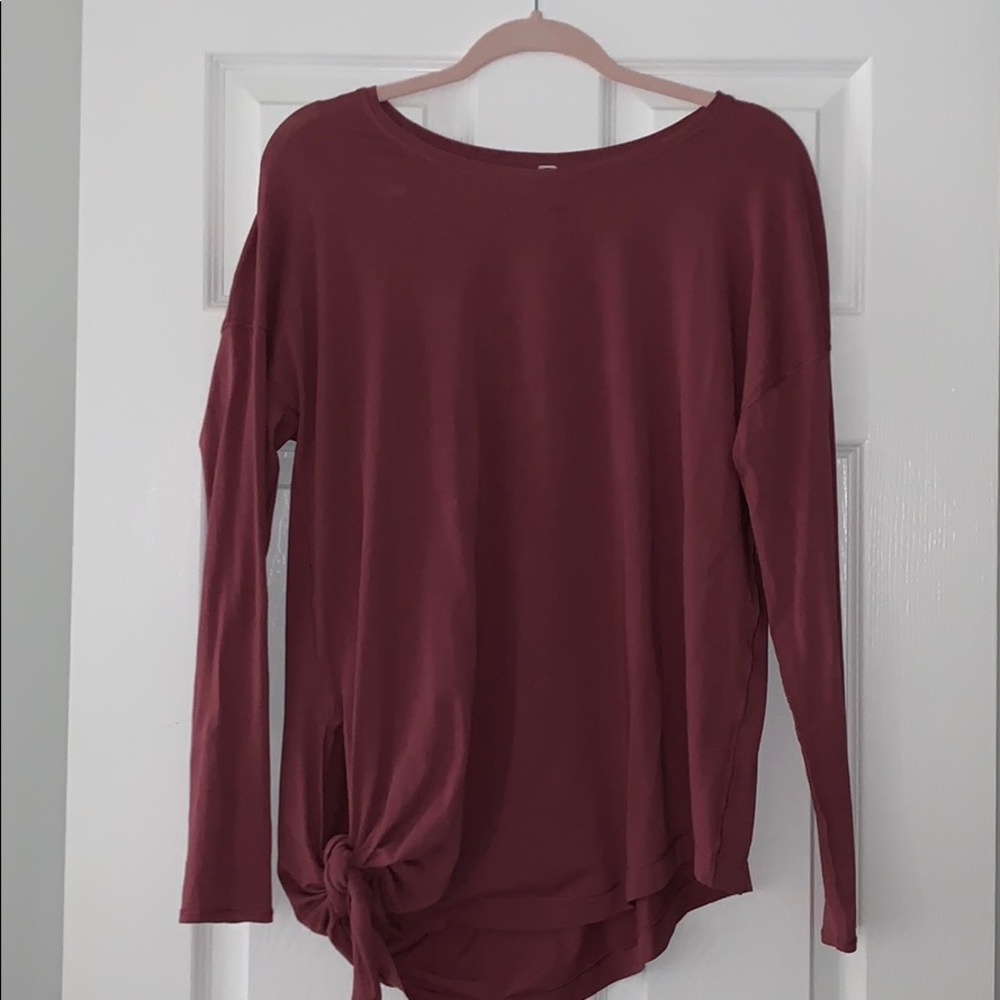 Lululemon side tie long sleeve shirt